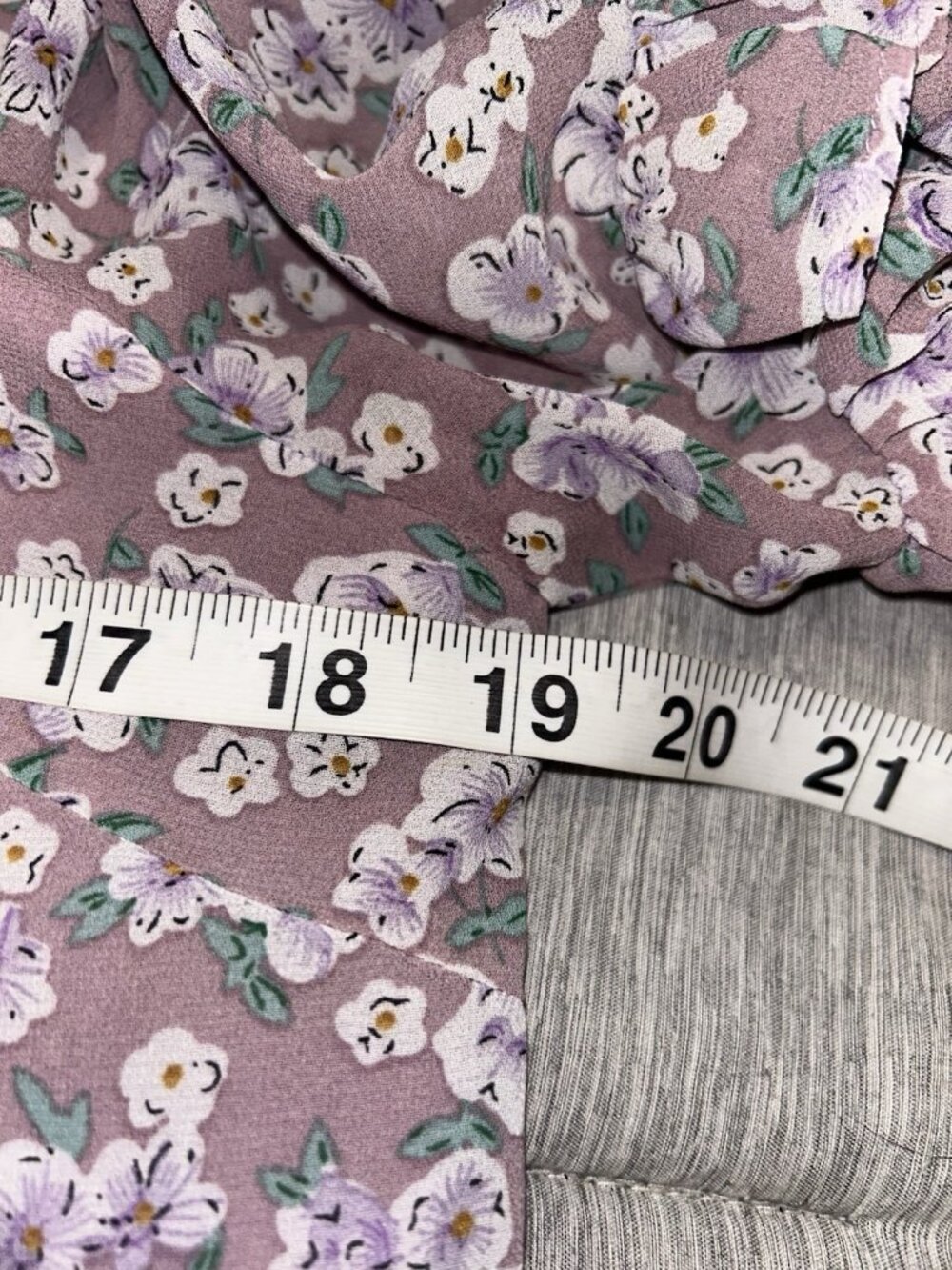 Sugarlips Purple Floral Ruffle Puff Sleeve Boho Cottage Chic Preppy Blouse Small - Picture 6 of 7